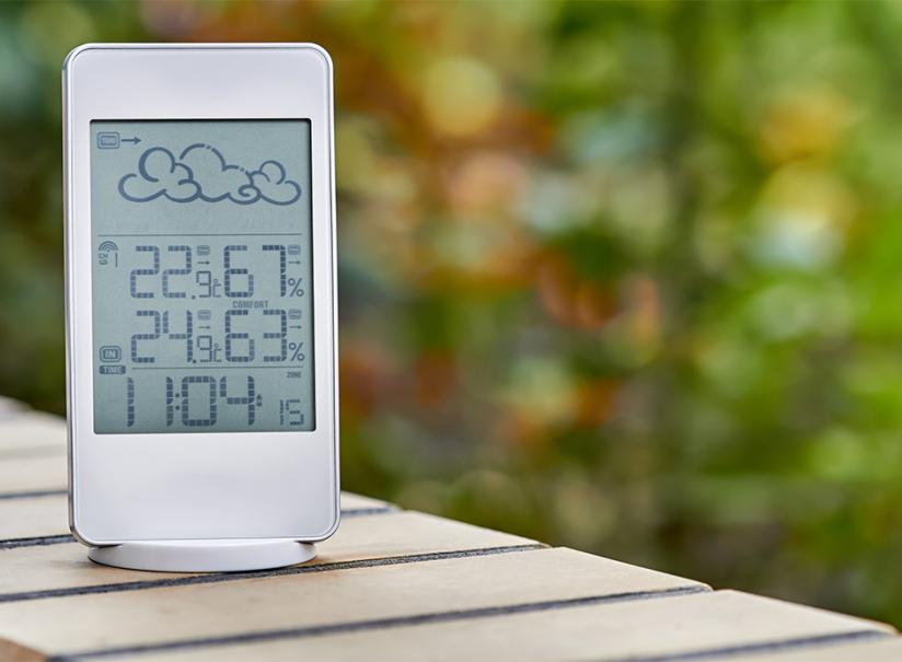 Station météo sans Fil, baromètre de température Baromètre numérique de  température extérieure intérieure avec réveil extérieur avec Pression